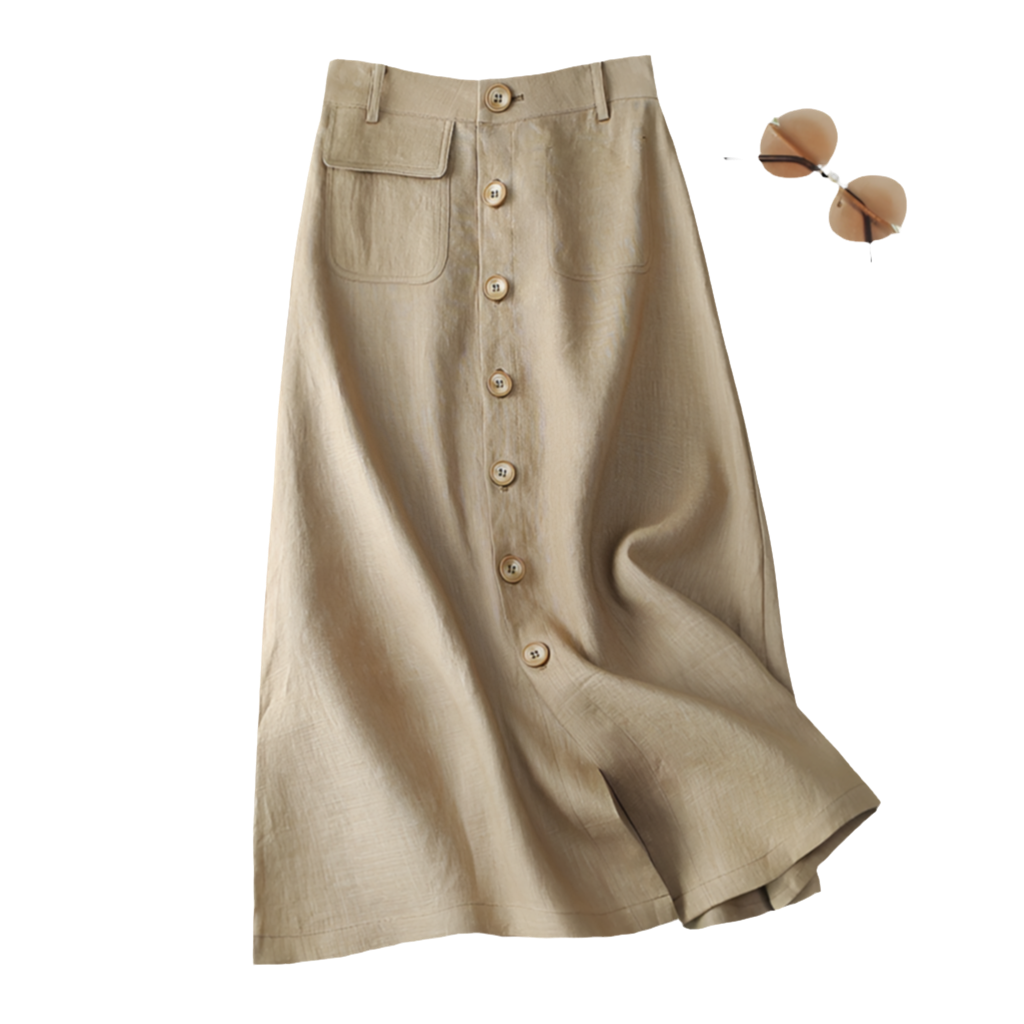 Savannah Breeze Button-Down Skirt