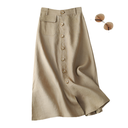 Savannah Breeze Button-Down Skirt