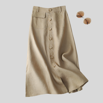 Savannah Breeze Button-Down Skirt