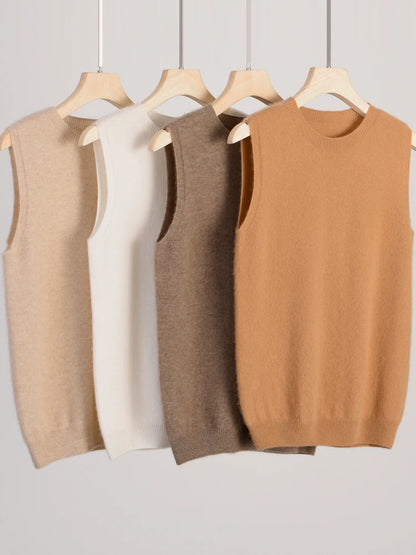 Short-Sleeve Wool Sweater