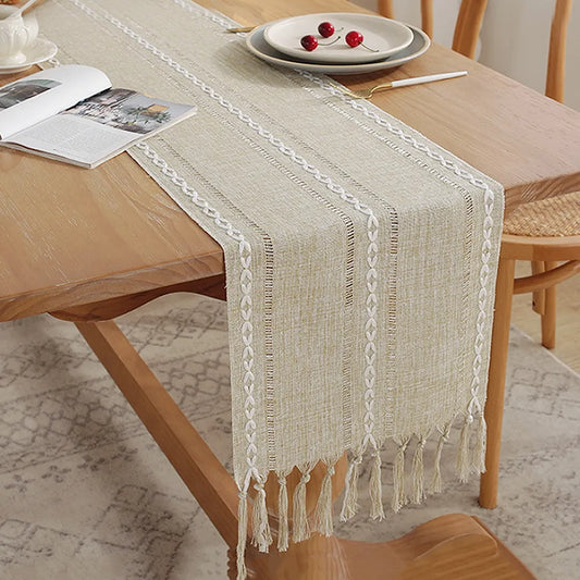 Rustic Linen Table Runner